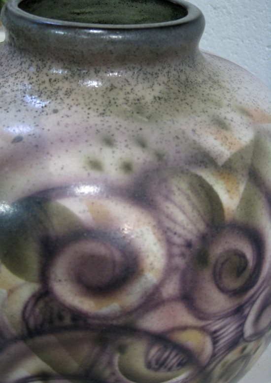 Austrian Art Deco Geometric Keramos Vase